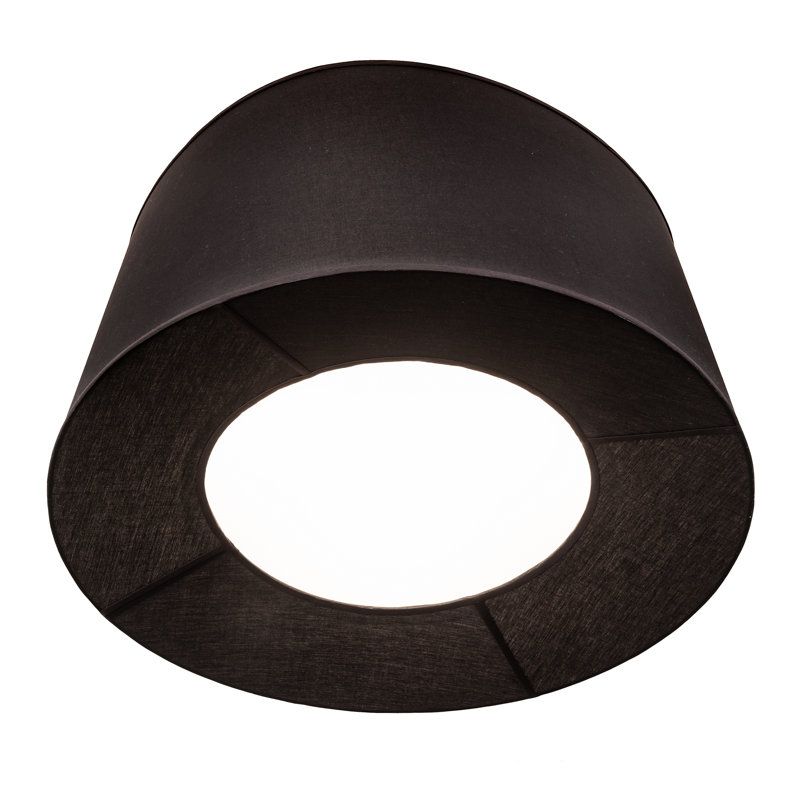 Black Brushed Nickel LED Indoor/Outdoor Flush Mount