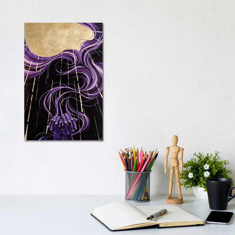 Thanks, Universe by Jackie Liu - Floater Frame Print on Canvas, Wrapped Canvas, 20.32 cm H x 30.48 cm W
