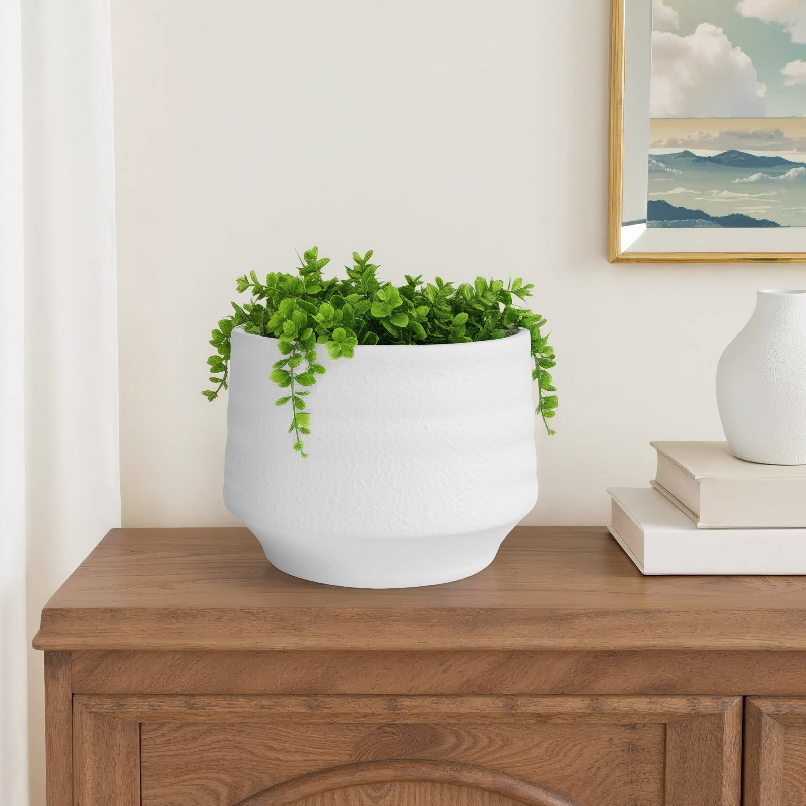 Canella Pot Planter, 8" H x 10" W x 10" D