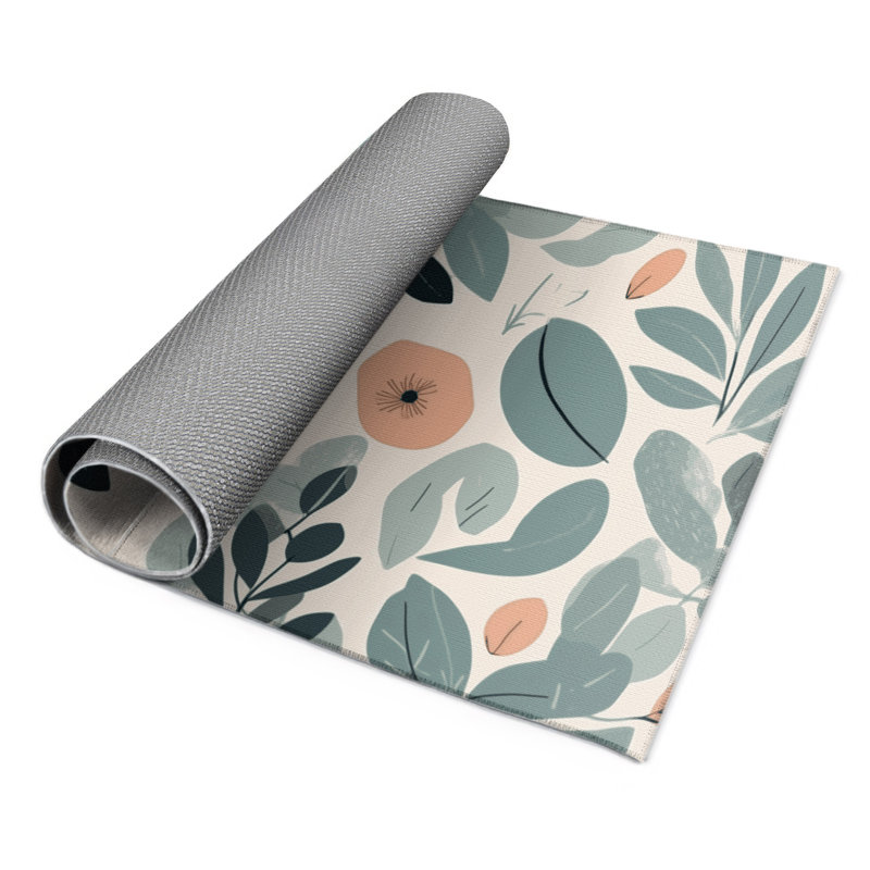 Blush Meadow Indoor And Outdoor Area Rug, Rectangle 5' x 7'