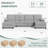 3-Piece Upholstered Sectional for Living Room-819564588