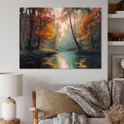 «Enchanting River and Forest II», reproduction sur toile