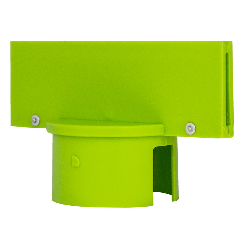 Adaptateur de plaque stanchion, H 2,6 po x l 5 po x P 3,25 po, Vert