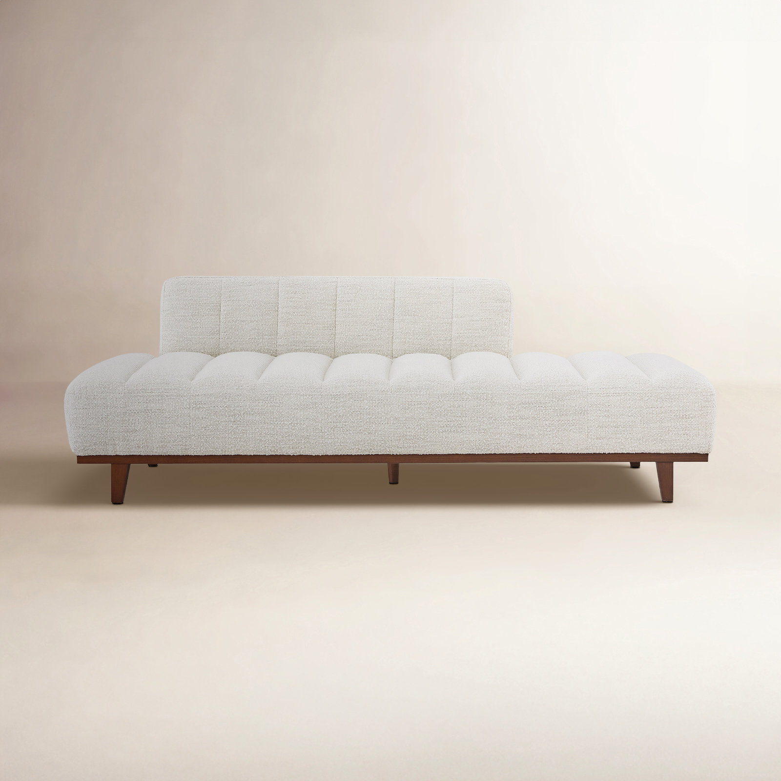 Novi Upholstered Daybed, Merino Pearl Performance Tweed