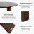 30“H Round Wood Dining Table Kitchen Table with 4 Legs-1933433821-1933433816