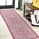 Aaleayah Medallion Textured Weave Fuchsia/Light Gray Indoor/Outdoor Rug