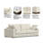 Charlie Deep Seater Sofa, Performance Fabric Couch for Living Room, Stain-Resistant Contemporary Sofa-97652070-112201526