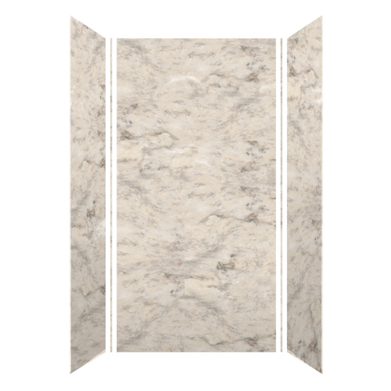 Ensemble de mur de douche 3 pièces Saramar, H 96 po x l 48 po x P 36 po