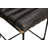 Gingras 36" Bar Table Set With 2 Layla Bar Chairs In Antique Black Authentic Leather