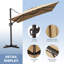 Parasol en porte-à-faux rectangulaire 11 'x 9' avec base lestée-1247967780