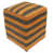 Orange clair / laine noire