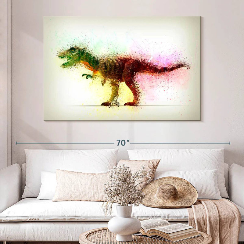Brampt Abstract Dinosaur, 34'' H x 51'' W