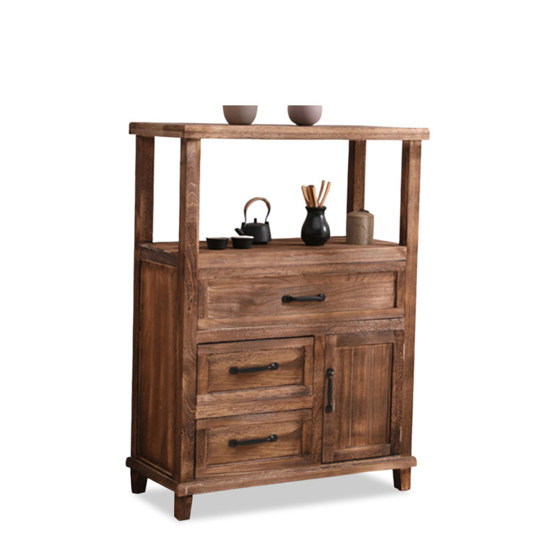 Brown Solid Wood Sideboard, Brown