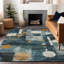 Tapis bleu sarcelle lavable à la machine intérieur / extérieur ACN1126-109490151