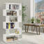 Crose 192cm H x 80cm W Geometric Bookcase-2096768196-2096768193