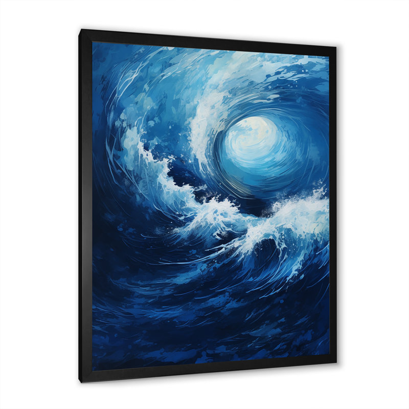 «Tidal Twist Wave Vortex I», reproduction sur toile, H 40 po x l 30 po x P 1,5 po, Cadre photo noir