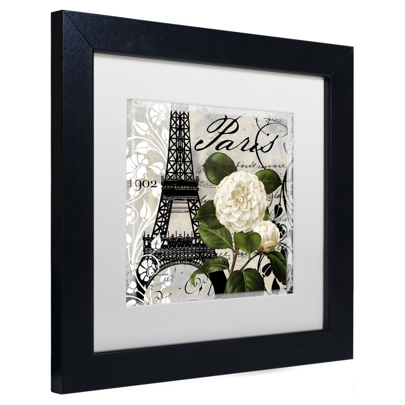 «Paris Blanc I», impression encadrée, H 11 po x l 14 po x P 0,5 po, Blanc