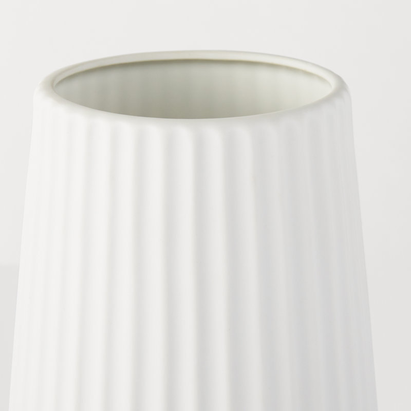 Laudine 11.5'' Stoneware Table Vase, White