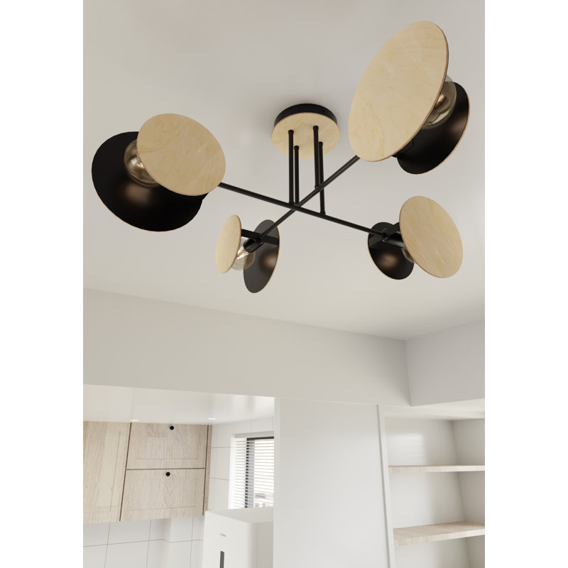 Muller 4 - Light Cluster Pendant, Black