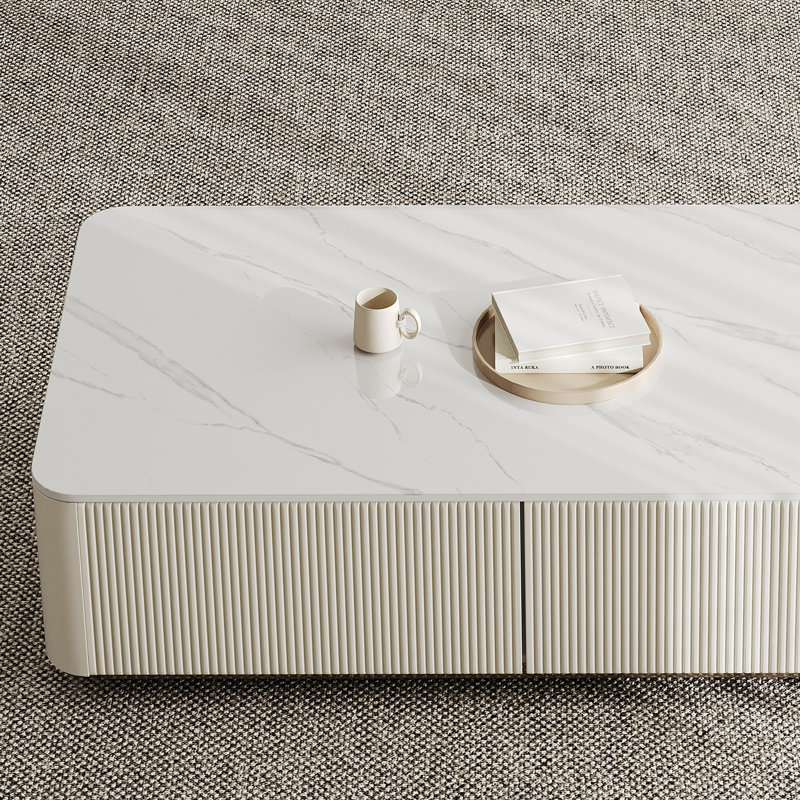 51" Modern Rectangular Coffee Table