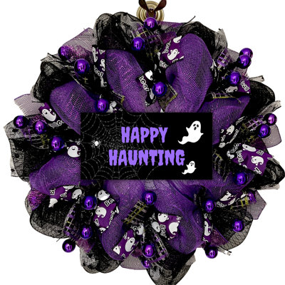 Couronne d'Halloween joyeuse hantise