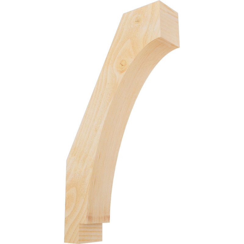 Attelle impériale du genou, Sapin de Douglas, H 26 po x l 4 po x P 14 po, Brute