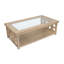Table basse rectangulaire avec tablette-433519335