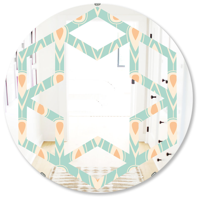 Miroir mural Hexagon Star, H 31,5 po x l po