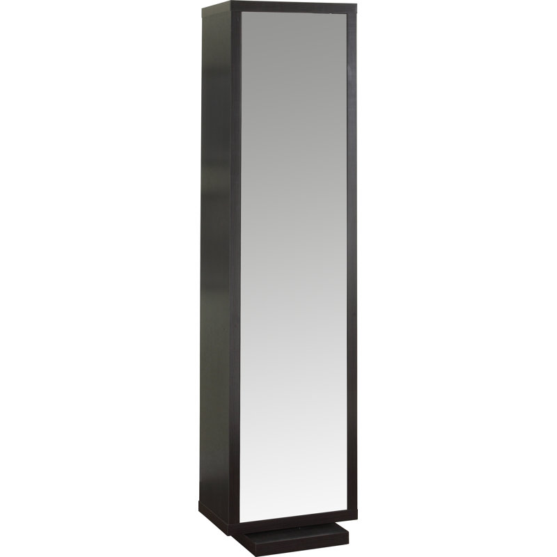 Tour de rangement en lin l 17,5 "x H 71" Alyha, Merlot