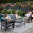 5-Person Aluminum  Outdoor Conversation Set With Cushions