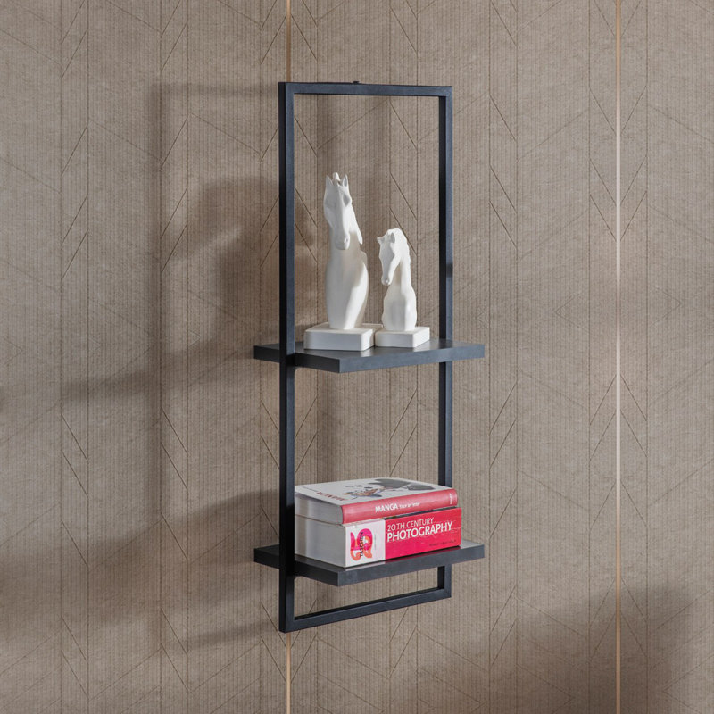 Locelso Floating Shelf, Black