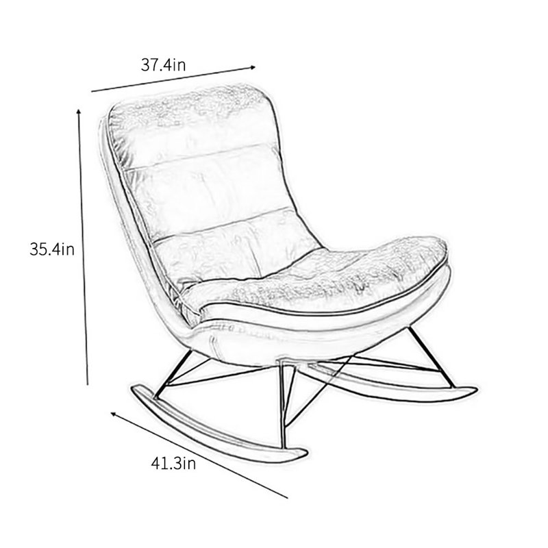 Chaise berçante Light Luxury Creative