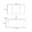 Minimalist cream-style bathroom cabinet
