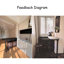 Table de bar extensible en bois d'hévéa de style français