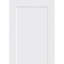 Shaker à dalle 1 panneau en bois massif blanc 80 po x 36 po avec trousse-124238481