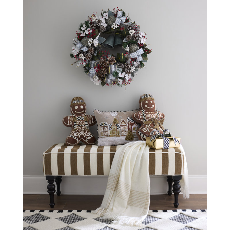 Gingerbread Girl Shaped Throw Pillow