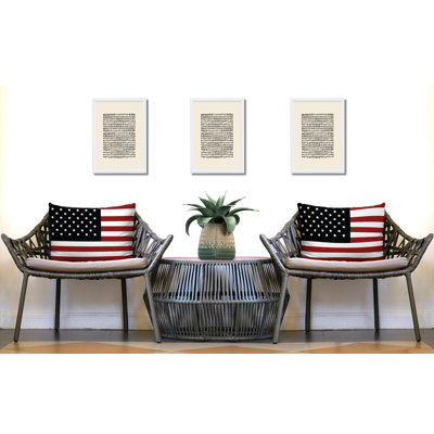 Oreiller réversible intérieur / extérieur Patriot