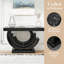 Console 42,91 "en forme de 3C en miroir, table de couloir moderne en diamant concassé pour le salon-653231427