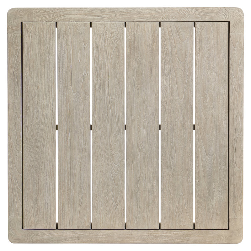 Siesta Key 42.5" Light Brown Teak Square Dining Table