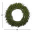The Holiday Aisle® Memory-Shape Norwood Fir Wreath with White LED Lights-1557272619