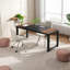 Bureau de direction 63 po - Design industriel moderne avec plateau en grain de bois