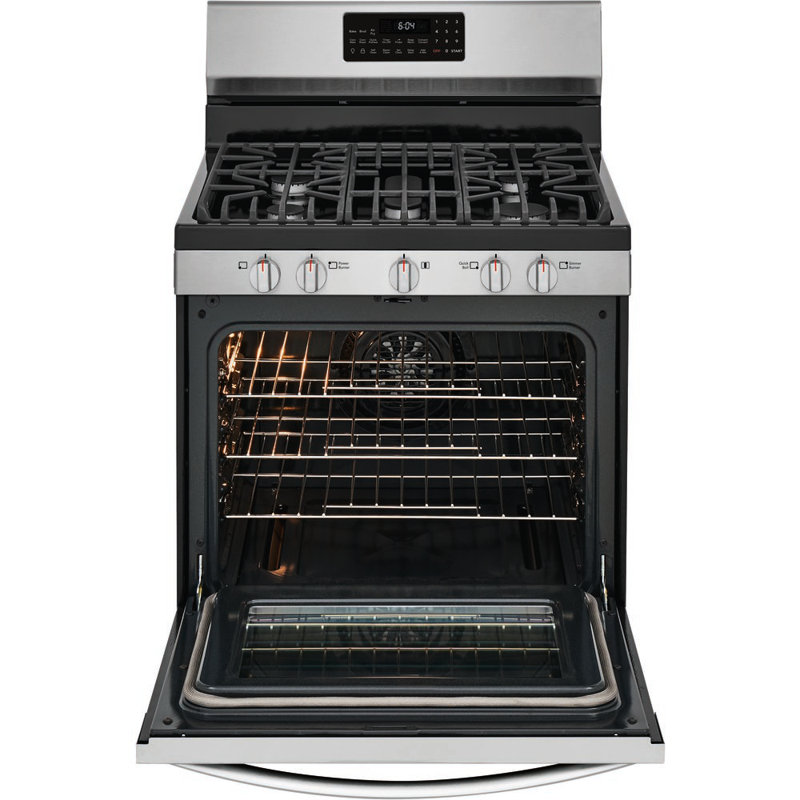 30" 5 cu. ft. Freestanding Gas Range with Convection Oven, Smudge Proof Stainless