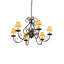 Lustre empire 6 lumières à abat-jour Lincolndale