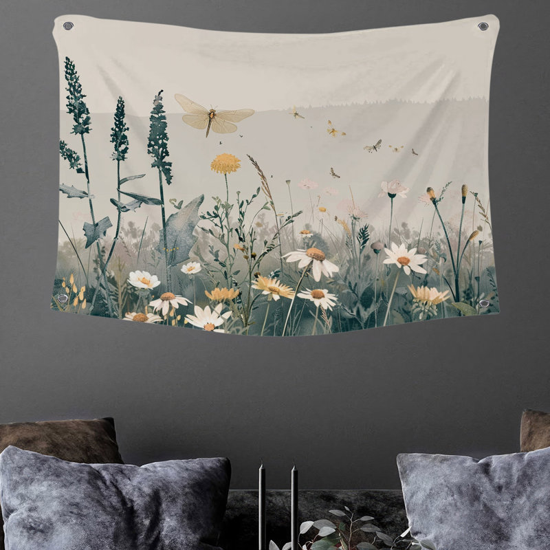 Tapisserie en microfibre, H 88 po x l 104 po