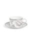 Wedgwood Silver Tonquin Teacup & Saucer 5.9floz