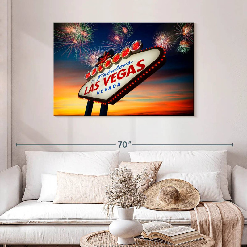 Vanna Las Vegas Fireworks, 30" H x 45" W