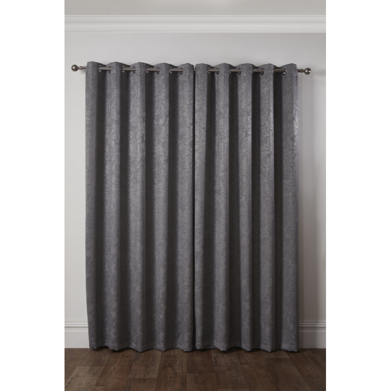 Mcintosh Sheer Curtain Pair, 168 W x 137 D cm, Grey