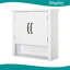 Wall-Mounted Bathroom Medicine Cabinet, 3-Level Adjustable Shelves