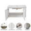 Meuble-lavabo mural moderne 36 po avec lavabo suspendu en céramique 36 po Modern