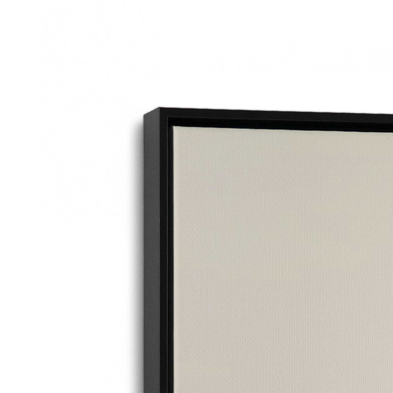 Peridot brume, ensemble de 3, H 19 po x l 39 po, Cadre flottant noir satiné
